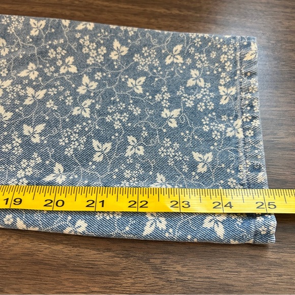 Ralph Lauren Light Blue Floral Ankle Jeans 4 - Picture 10 of 11